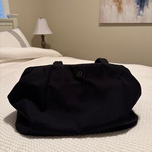 lululemon athletica Black Nylon Duffel with Top Handles